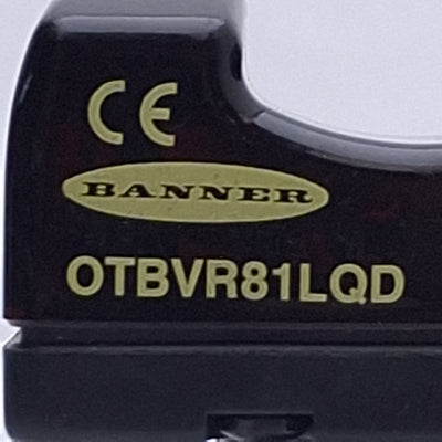 Used Banner OTBVR81LQD Optical Touch Button, 10-30VACDC, SPDT, 5-Pin Mini-Style QD