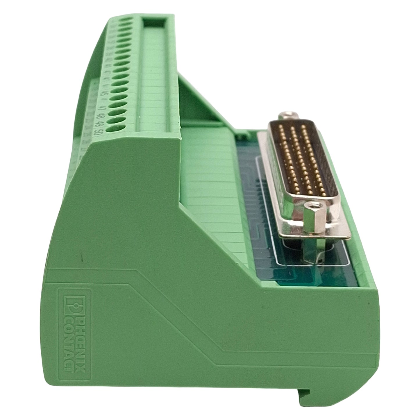 Used Phoenix Contact 2315159 VIP-3/SC/D50SUB/M Interface Board, DB50 Male, DIN Rail
