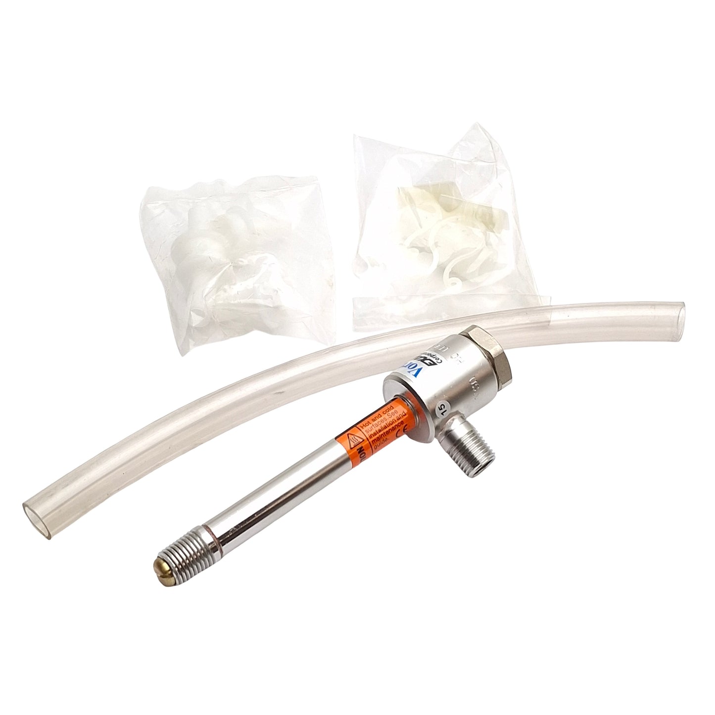 New – Open box Exair 3215 Medium Cold Air Vortex Tube, 20-250Psig, 10-40SCFM, 1/4in NPT