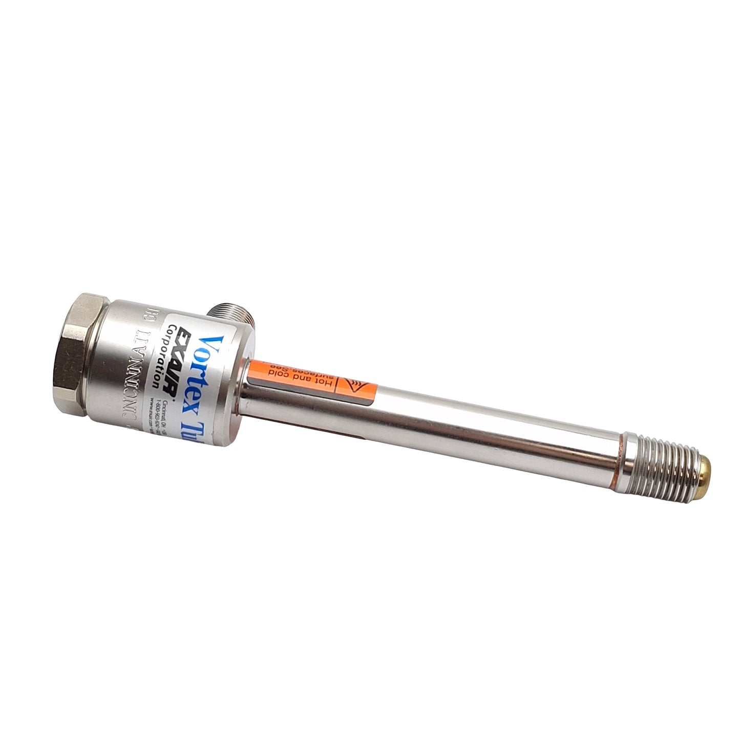 New – Open box Exair 3215 Medium Cold Air Vortex Tube, 20-250Psig, 10-40SCFM, 1/4in NPT