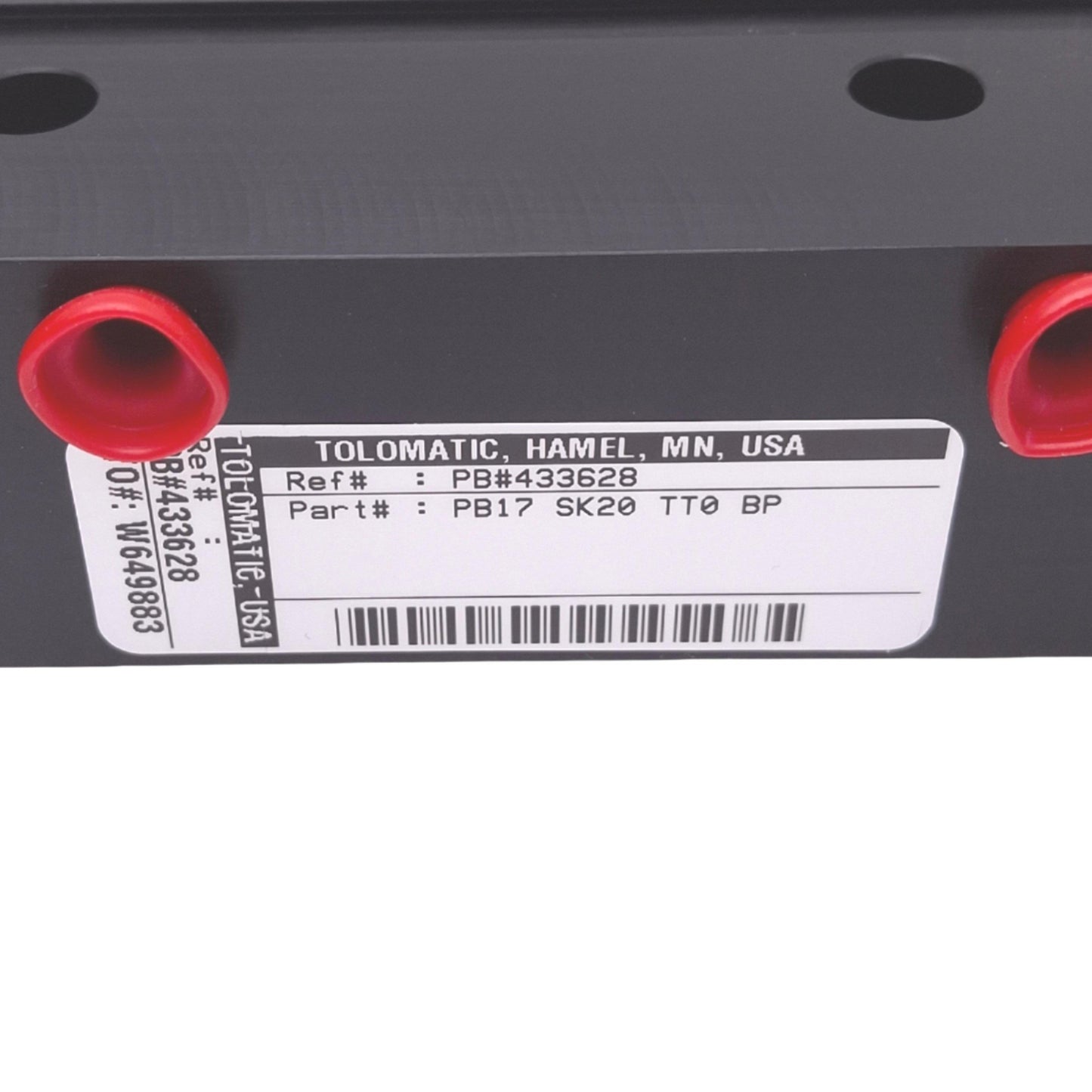 New Tolomatic PB17 SK20 TT0 BP Guided Cylinder, 1-1/16in Bore, 2in Stroke, 1/8in NPT