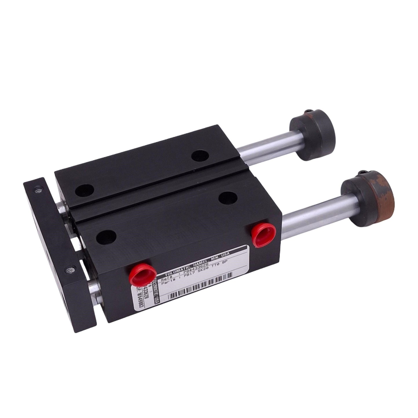 New Tolomatic PB17 SK20 TT0 BP Guided Cylinder, 1-1/16in Bore, 2in Stroke, 1/8in NPT