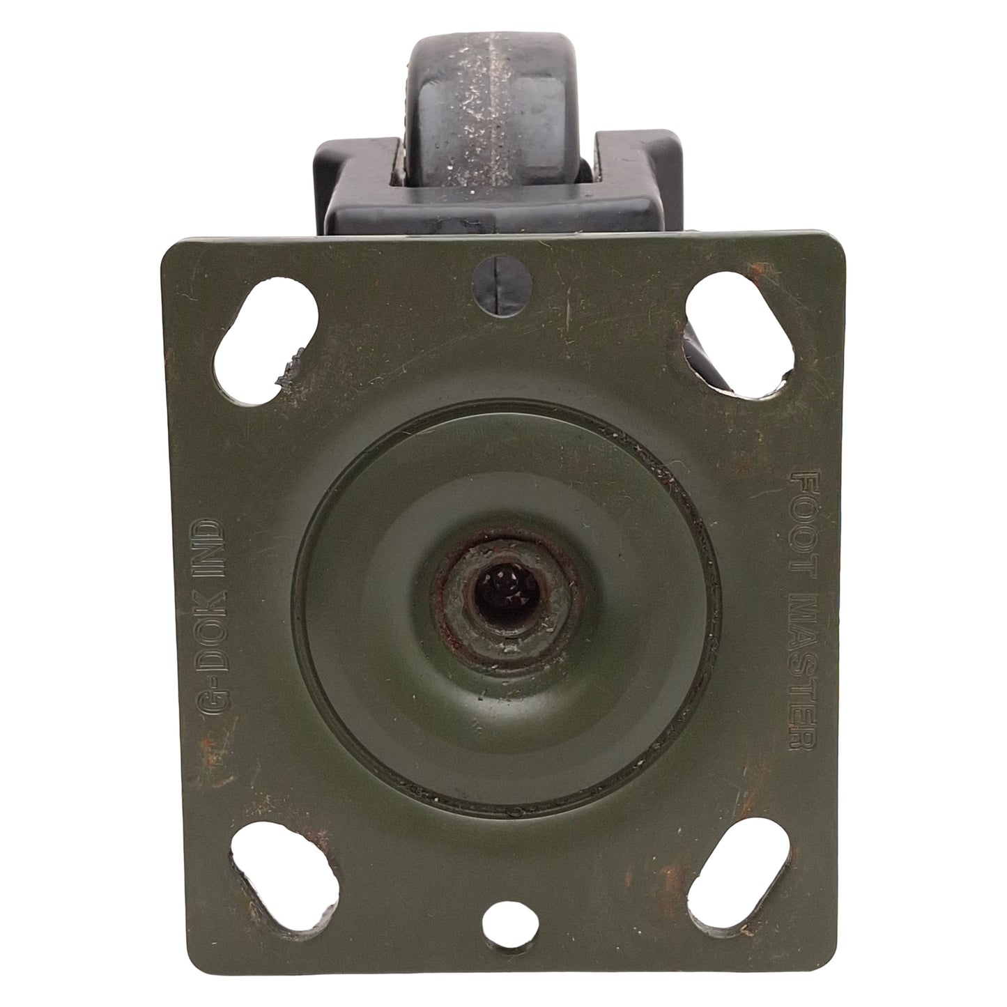 Used Foot Master GD-100-F-NYN-PUS-FBL Leveling Caster ø75x30mm Wheel, 115x102mm Plate