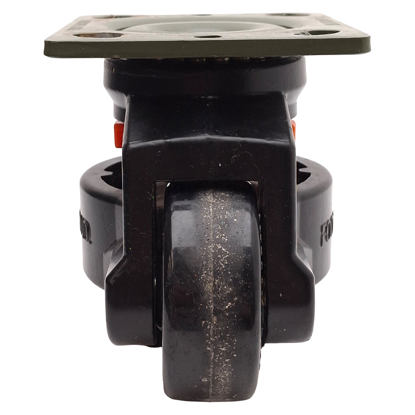 Used Foot Master GD-100-F-NYN-PUS-FBL Leveling Caster ø75x30mm Wheel, 115x102mm Plate