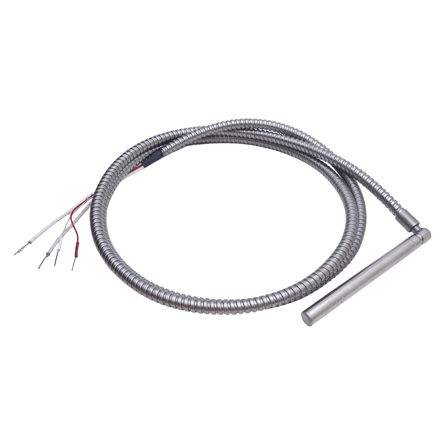 Used Entherm HR37043R Right-Angled Cartridge Heater, ø3/8 x 4in, 120VAC 300W, 5ft