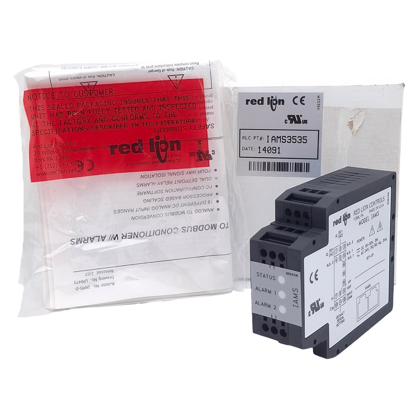 New Red Lion IAMA3535 Universal Signal Conditioning Converter, 3W, 11-36VDC/24VAC