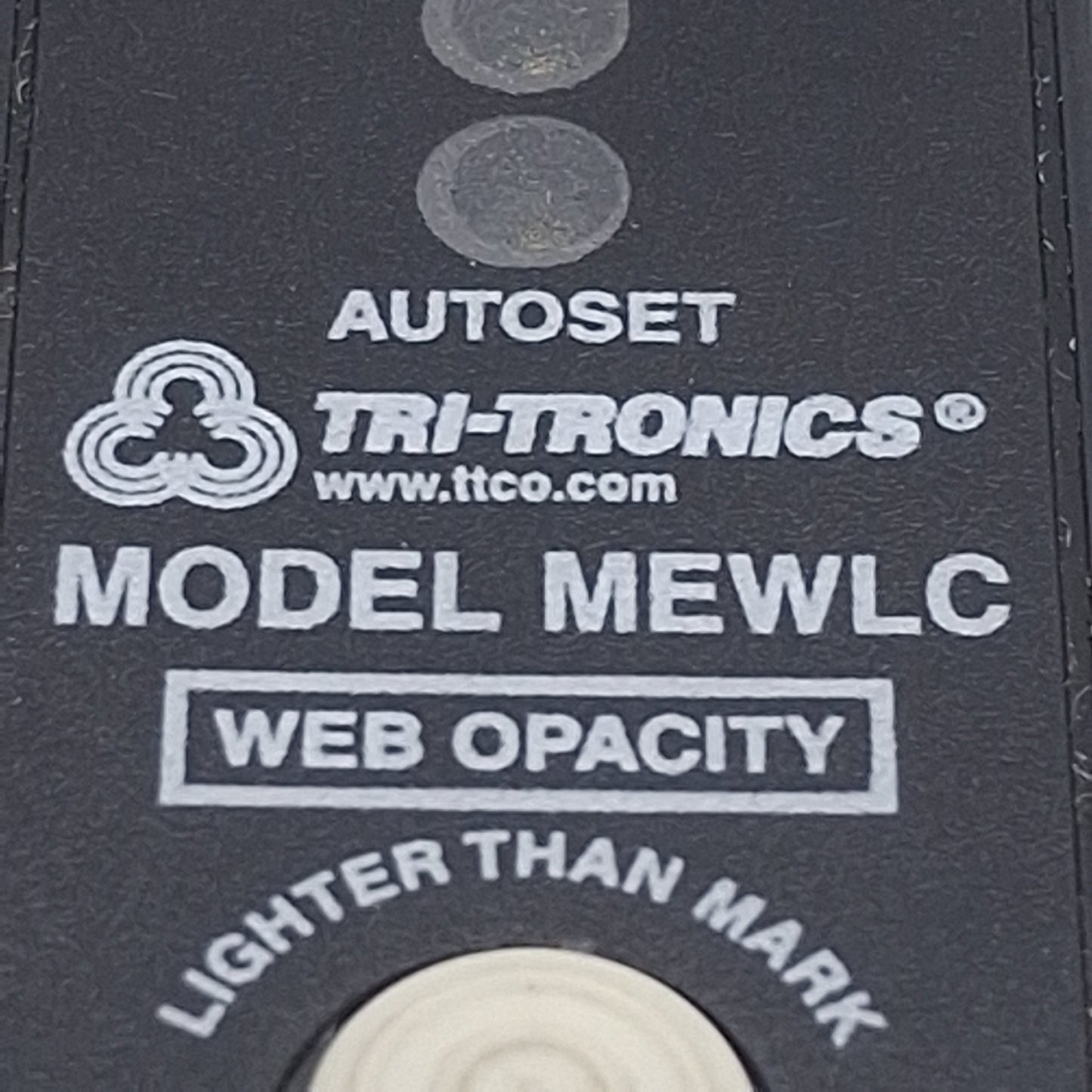 Used Tri-Tronics MEWLC Fork Registration Mark Sensor, NPN/PNP, 10-30VDC, 5-Pin M12