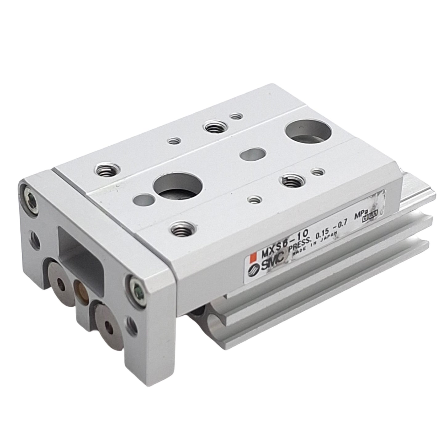 New – Open box SMC MXS6-10 Pneumatic Slide Table Bore: 6mm, Stroke: 10mm, Pressure 0.15-0.7MPa