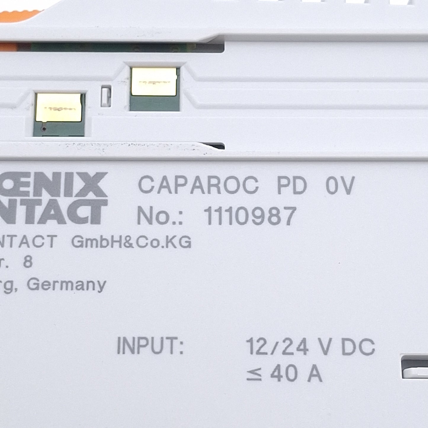 Used Phoenix Contact CAPAROC PD 0V Potential Distributor, 0-30VDC, 40A, DIN Rail