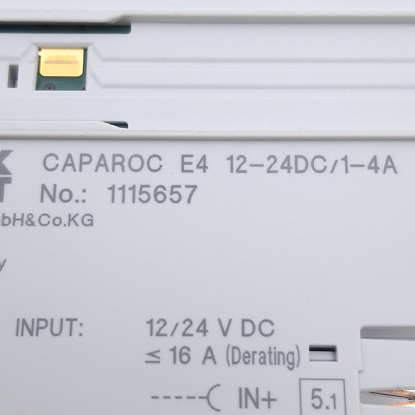 Used Phoenix Contact 1115657 Electronic Circuit Breaker, 4-Channel, 1-4A 12-24VDC