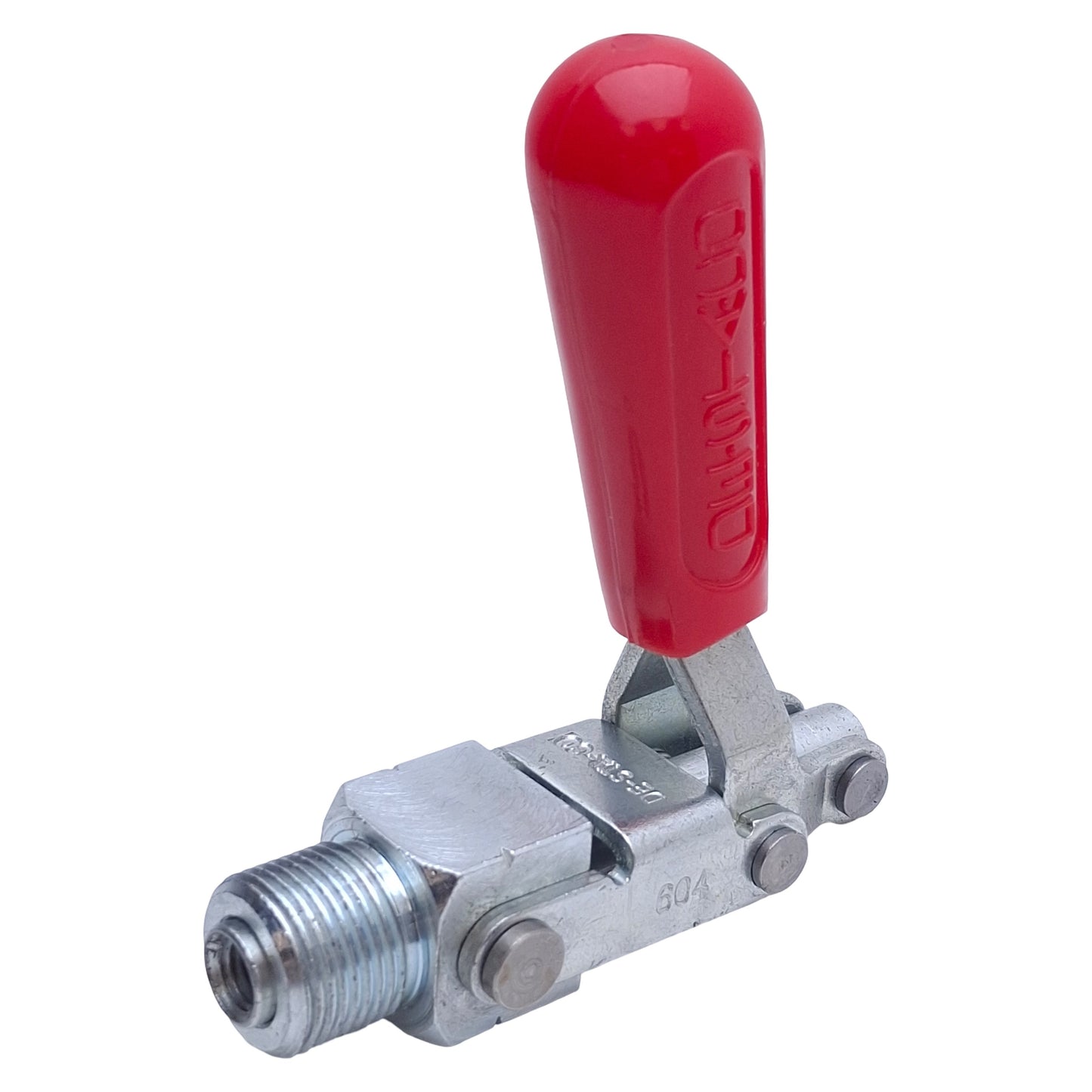 Used Destaco 604-MM Straight Line Action Clamp, M8 Thread, 38.1mm Travel, 1330N