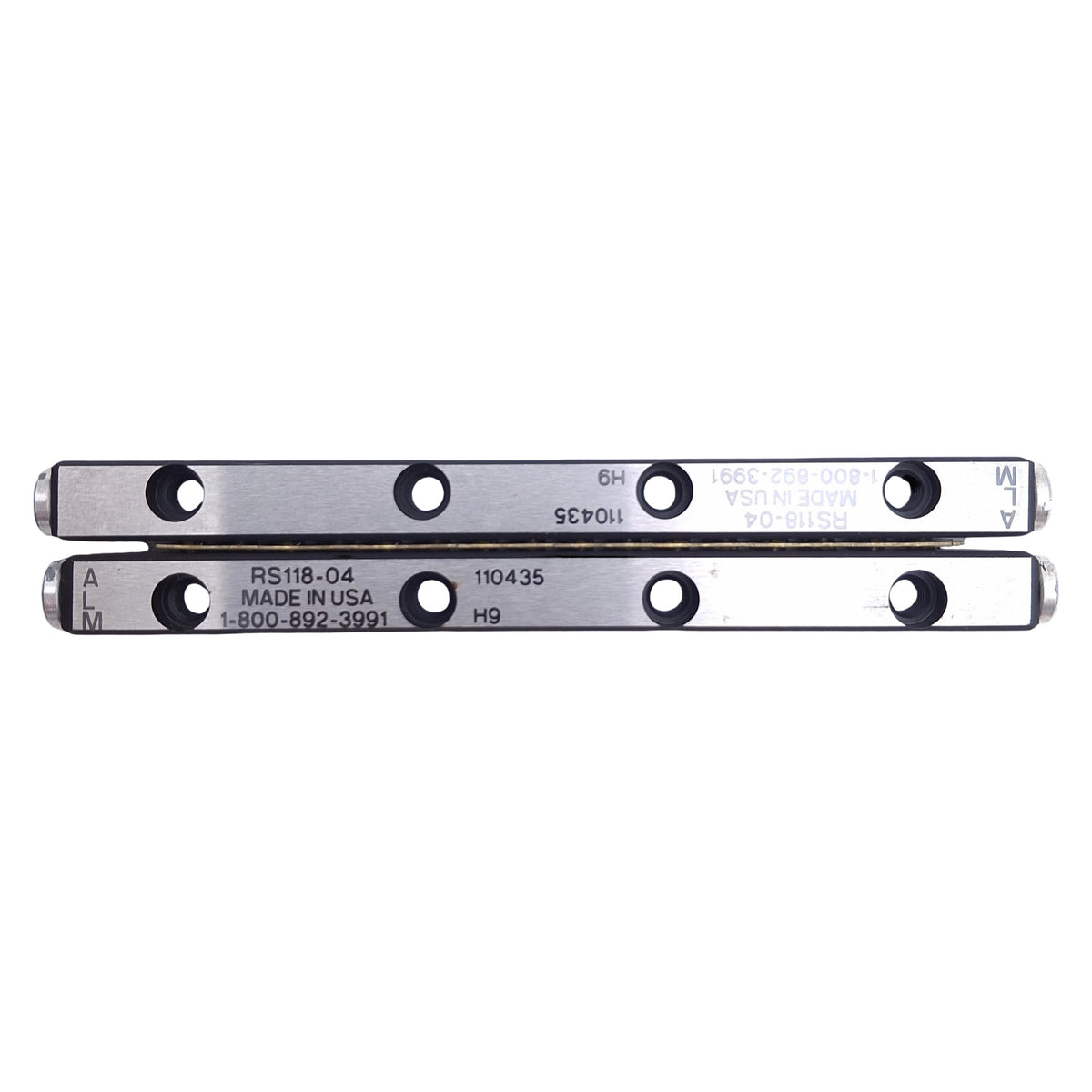 New ALM RS118-04 Cross Roller Linear Rail Set, 100mm Length, 44mm Travel, 464lbs