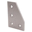 Used Lot of 10 80/20 4150 90-Degree Angled Flat Plate, 10-Series, 4-Hole, 3in x 2in