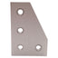 Used Lot of 10 80/20 4150 90-Degree Angled Flat Plate, 10-Series, 4-Hole, 3in x 2in