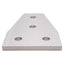 Used Lot of 10 80/20 4141 Tee Flat Plate, 10-Series, 4-hole, 3in x 2in x 0.188in