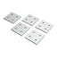 New Lot of 5 80/20 4167 4-Hole Square Flat Plates, 2in x 2in x 0.188in, 10-Series