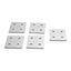 New Lot of 5 80/20 4167 4-Hole Square Flat Plates, 2in x 2in x 0.188in, 10-Series