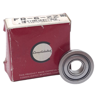 New Consolidated FR-6-ZZ Deep Groove Ball Bearing, ø3/8in Bore, ø7/8in OD, 9/32in W