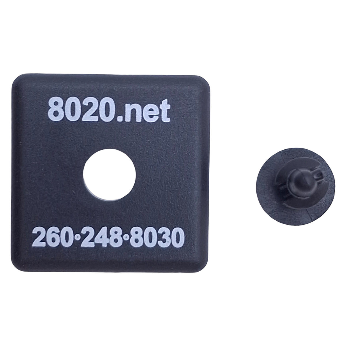 New – Open box Lot of 15 80/20 2015 Black End Cap w/Push-In Fastener, 1 x 1in, ø0.257in ID