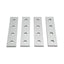 New Lot of 4 80/20 4117 Four Hole Straight Flat Plate, 10-Series, 4in x 0.875in