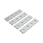 New Lot of 4 80/20 4117 Four Hole Straight Flat Plate, 10-Series, 4in x 0.875in