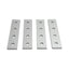 New Lot of 4 80/20 4117 Four Hole Straight Flat Plate, 10-Series, 4in x 0.875in