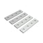 New Lot of 4 80/20 4117 Four Hole Straight Flat Plate, 10-Series, 4in x 0.875in