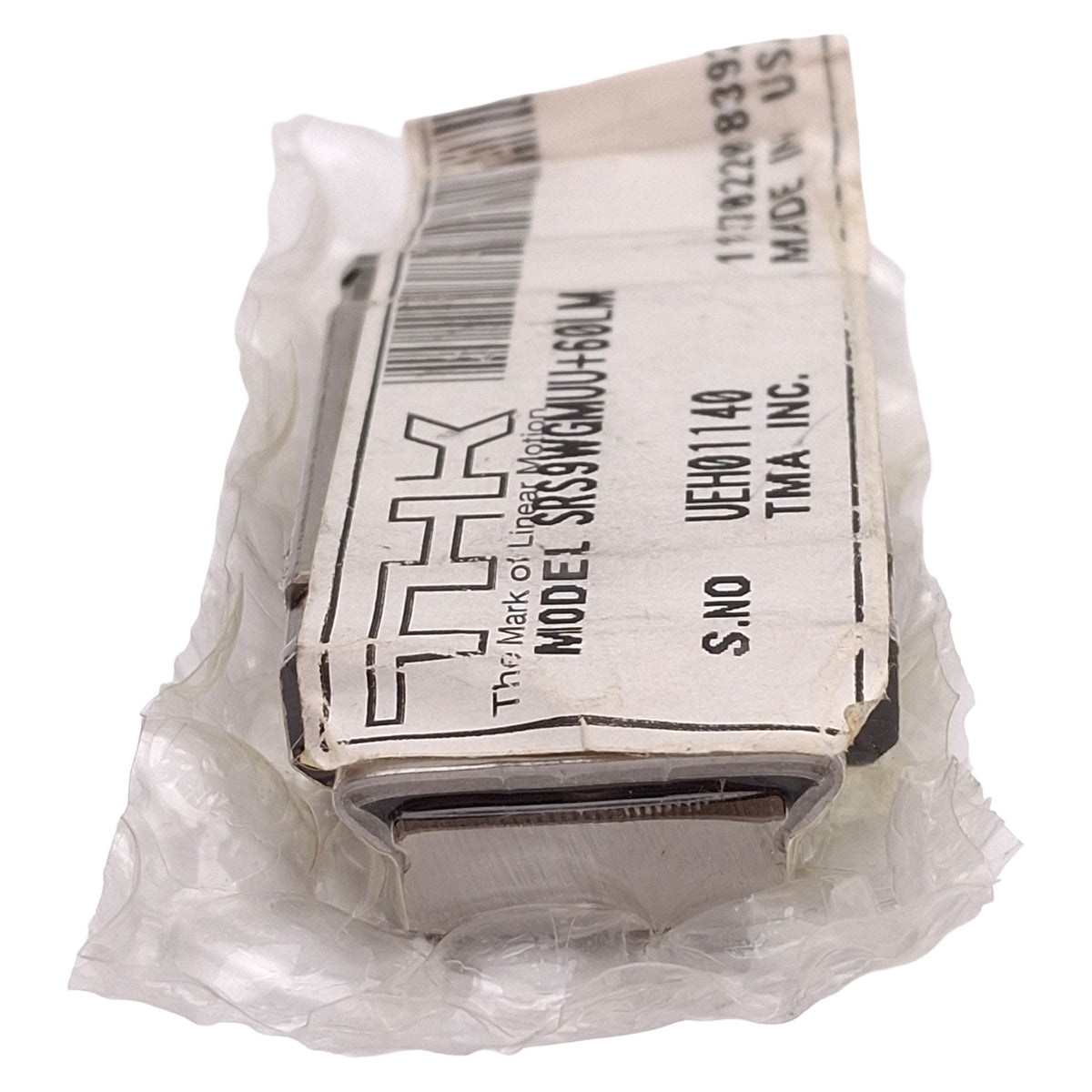 New THK SRS9WGMUU+60LM Linear Guide Assembly, 18x60mm Rail, 39x30mm Carriage, 2.67kN