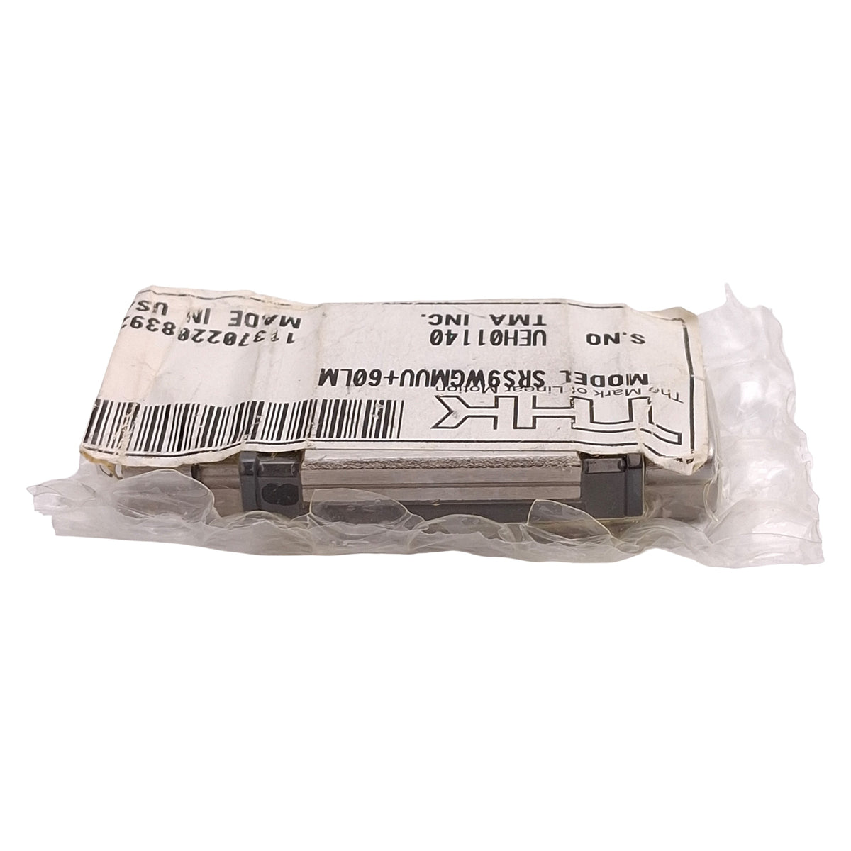 New THK SRS9WGMUU+60LM Linear Guide Assembly, 18x60mm Rail, 39x30mm Carriage, 2.67kN