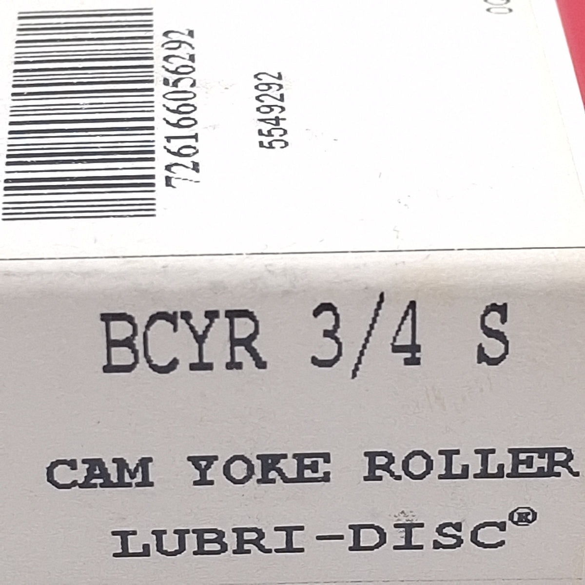 New McGill BCYR 3/4 S Cam Yoke Roller, ø0.250in Bore, ø0.750in OD, 0.5in W, Steel