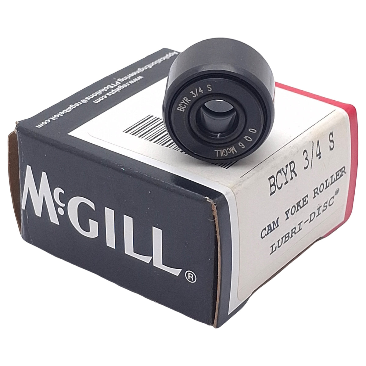 New McGill BCYR 3/4 S Cam Yoke Roller, ø0.250in Bore, ø0.750in OD, 0.5in W, Steel