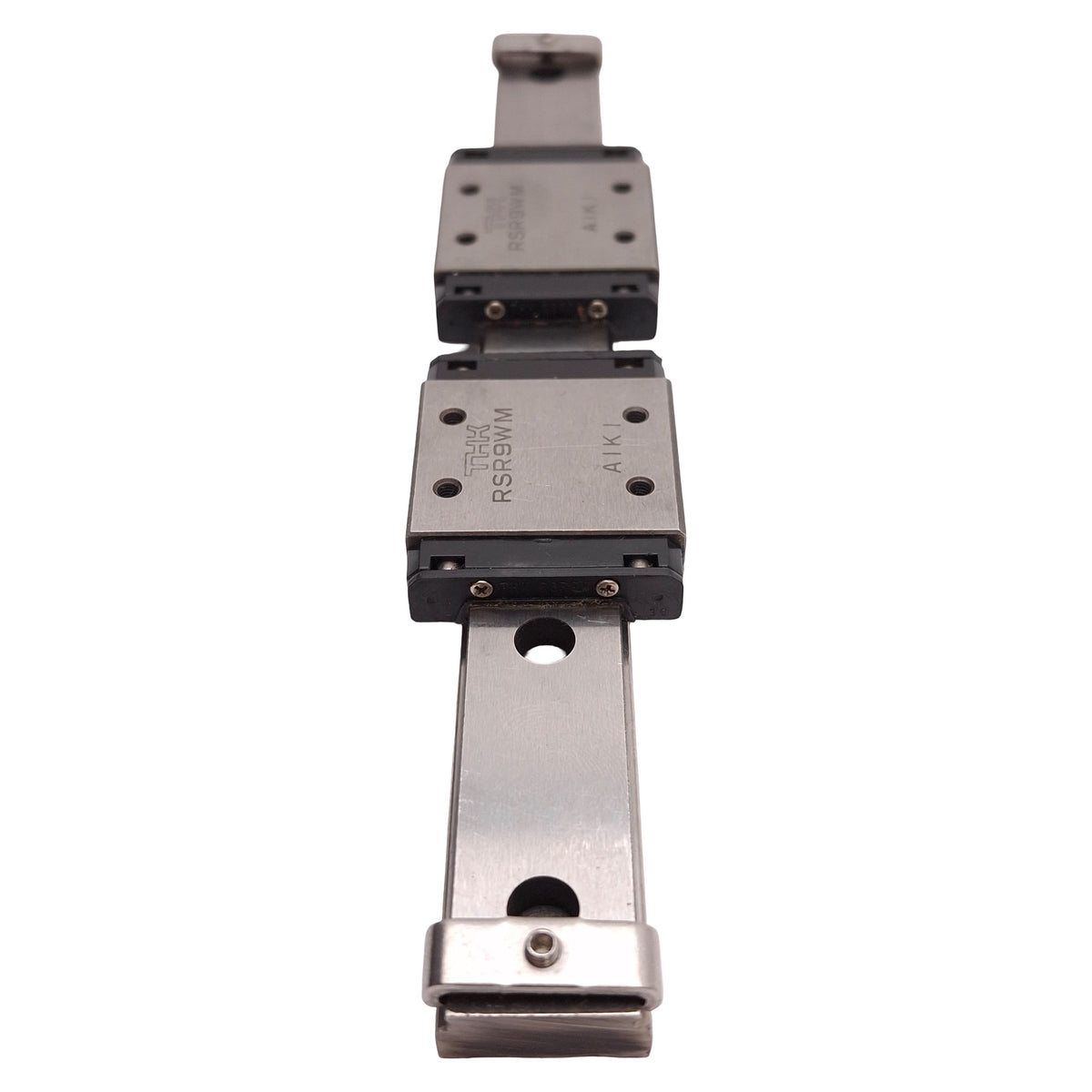 Used THK RSR9WM Linear Guide Assembly, 18x170mm Rail, (2x) 39x30mm Carriages, 2.45kN