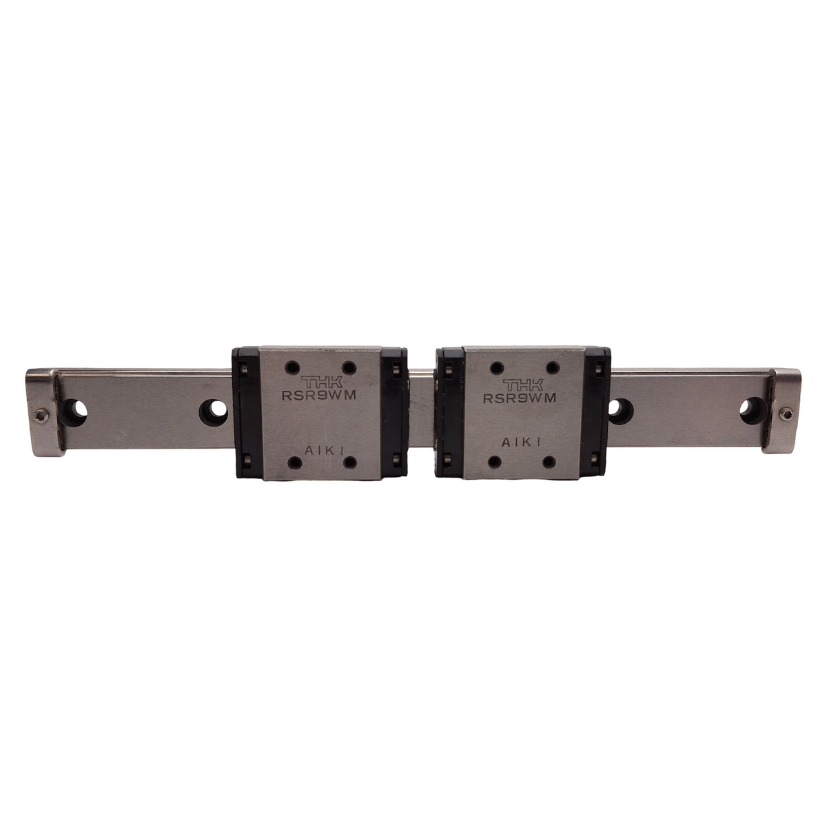 Used THK RSR9WM Linear Guide Assembly, 18x170mm Rail, (2x) 39x30mm Carriages, 2.45kN