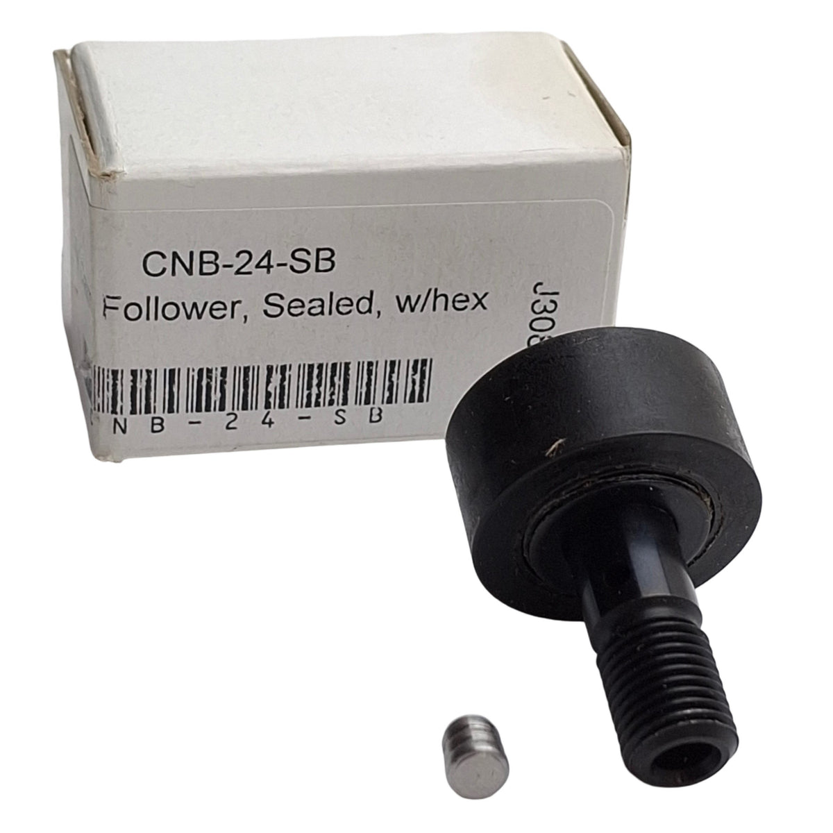 New Carter CNB-24-SB Cam Follower w/ Hex, ø3/4in Polyurethane Roller, 3/8-24 Thread