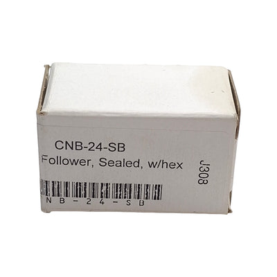New Carter CNB-24-SB Cam Follower w/ Hex, ø3/4in Polyurethane Roller, 3/8-24 Thread
