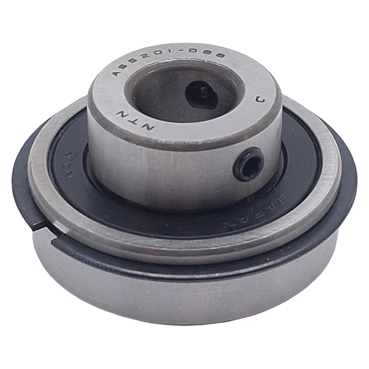 Used NTN ASS201-008 Steel Ball Insert Bearing, ø12.7mm Bore, ø40mm OD, 22mm W, 9600N