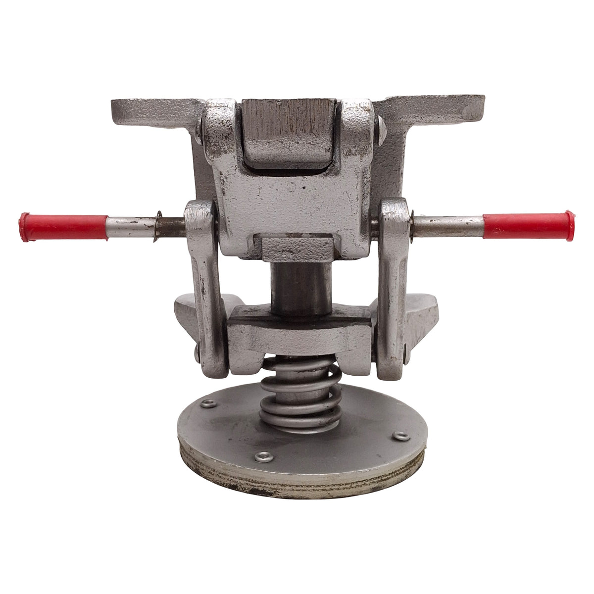 Used Bassick FH-400 Floor Lock, 4-3/4in Retracted, 5-1/2in Extended, 2-5/8 x 3-5/8in