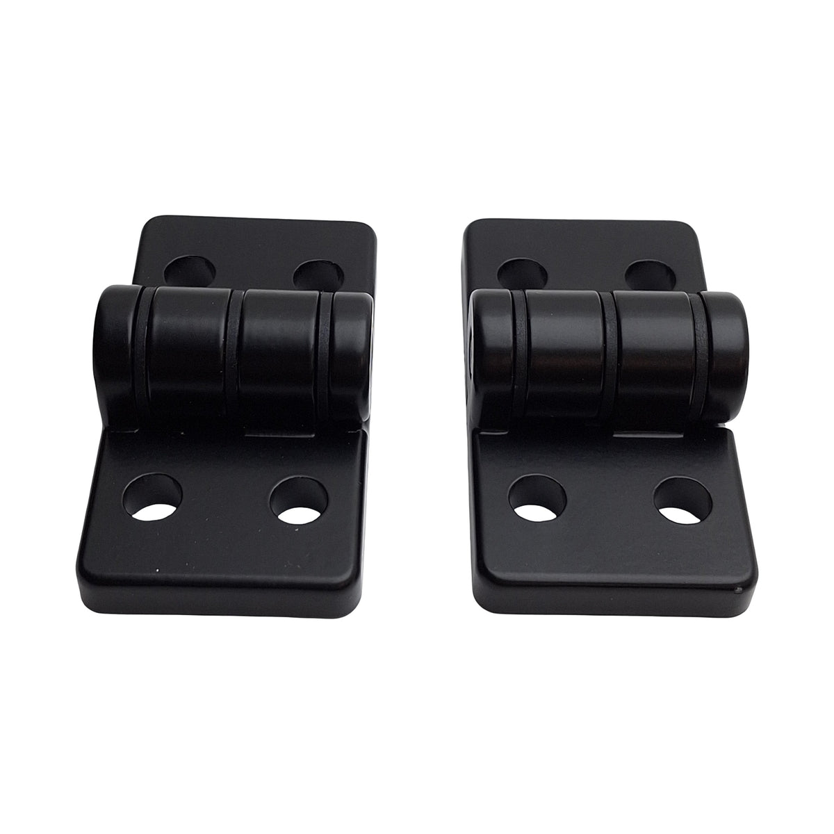 New – Open box Lot of 2 80/20 4489 Four Hole Zinc Hinge, 15-Series, 1.57in Width, 1.7in C2C