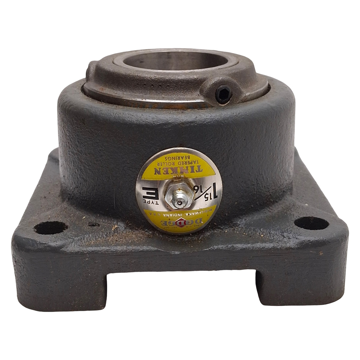 Used Timken E-4BF-TRB-1 15/16 Type E Flange Bearing, ø1-15/16in Bore, 5-5/8in Flange