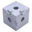 New – Open box 80/20 4042 3-Way Squared Corner Connector, 1in x 1in, ø0.406in-0.257in Bore