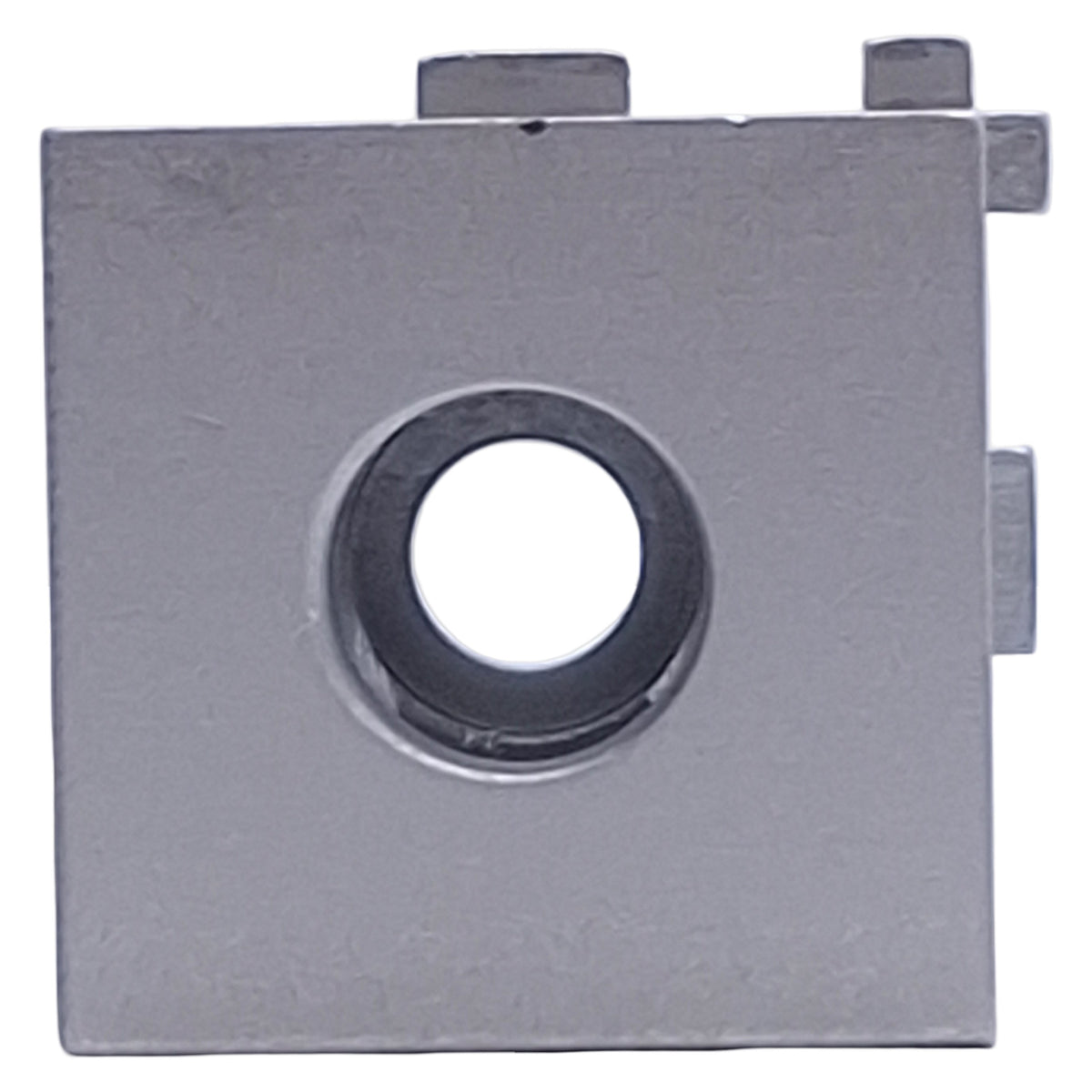 New – Open box 80/20 4042 3-Way Squared Corner Connector, 1in x 1in, ø0.406in-0.257in Bore