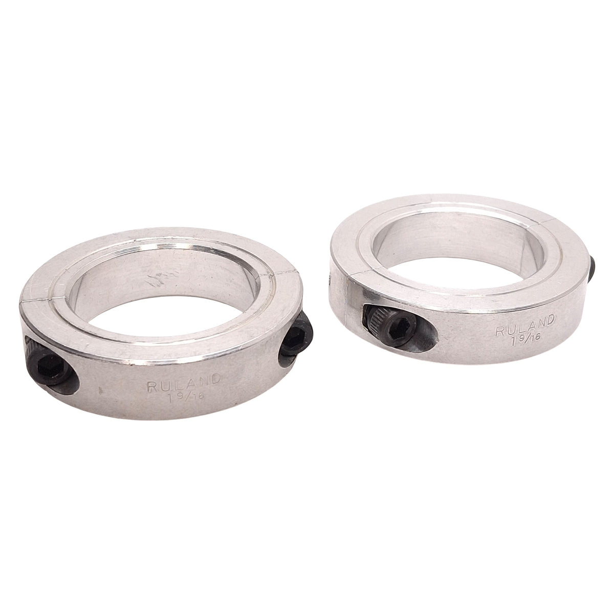 Used Lot of 2 Ruland SP-25-A Two-Piece Shaft Collar, ø1-9/16in ID, 2-3/8in OD