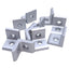 Used Lot of 10 80/20 4119 2-Hole 90° Inside Corner Bracket, 1in x 1in, ø0.281in Mount