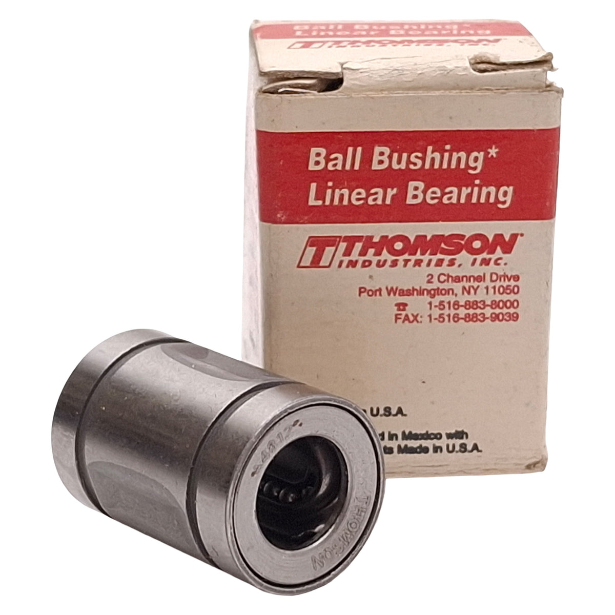 New Thomson A4812 Precision Steel Ball Bushing Linear Bearing, ø1/4in ID, ø1/2in OD