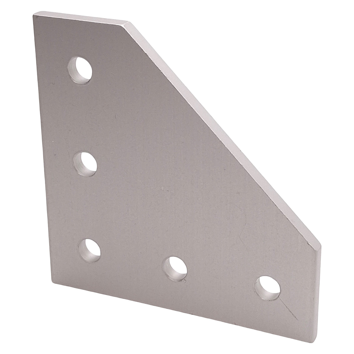 Used Lot of 5 80/20 4151 90-Degree Angled Flat Plate, 10-Series, 5-Hole, 3in x 3in