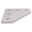 Used Lot of 5 80/20 4151 90-Degree Angled Flat Plate, 10-Series, 5-Hole, 3in x 3in