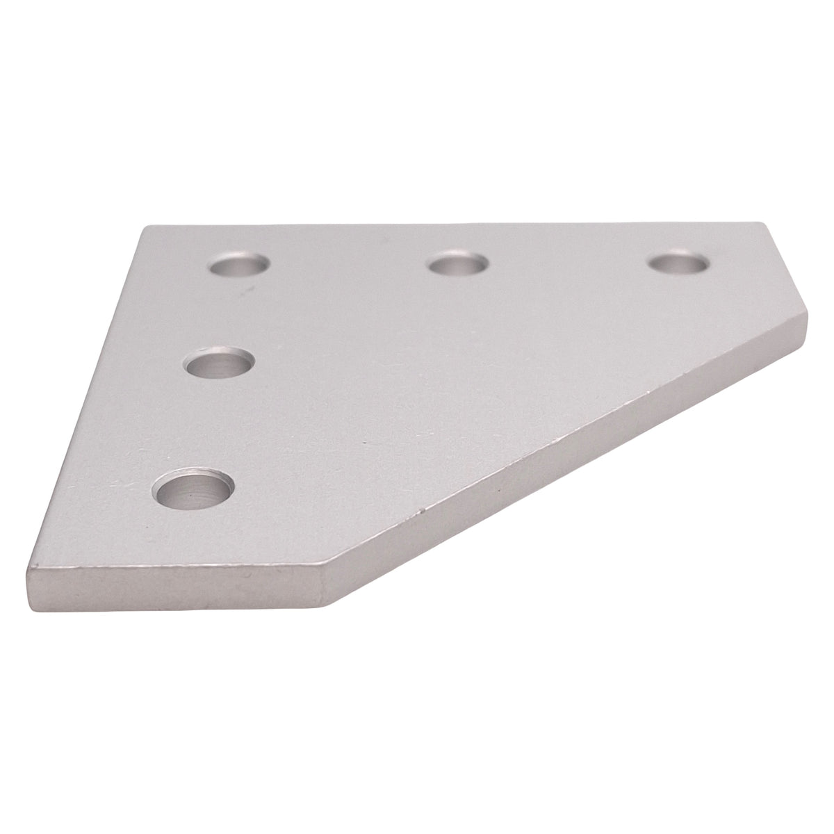 Used Lot of 5 80/20 4151 90-Degree Angled Flat Plate, 10-Series, 5-Hole, 3in x 3in