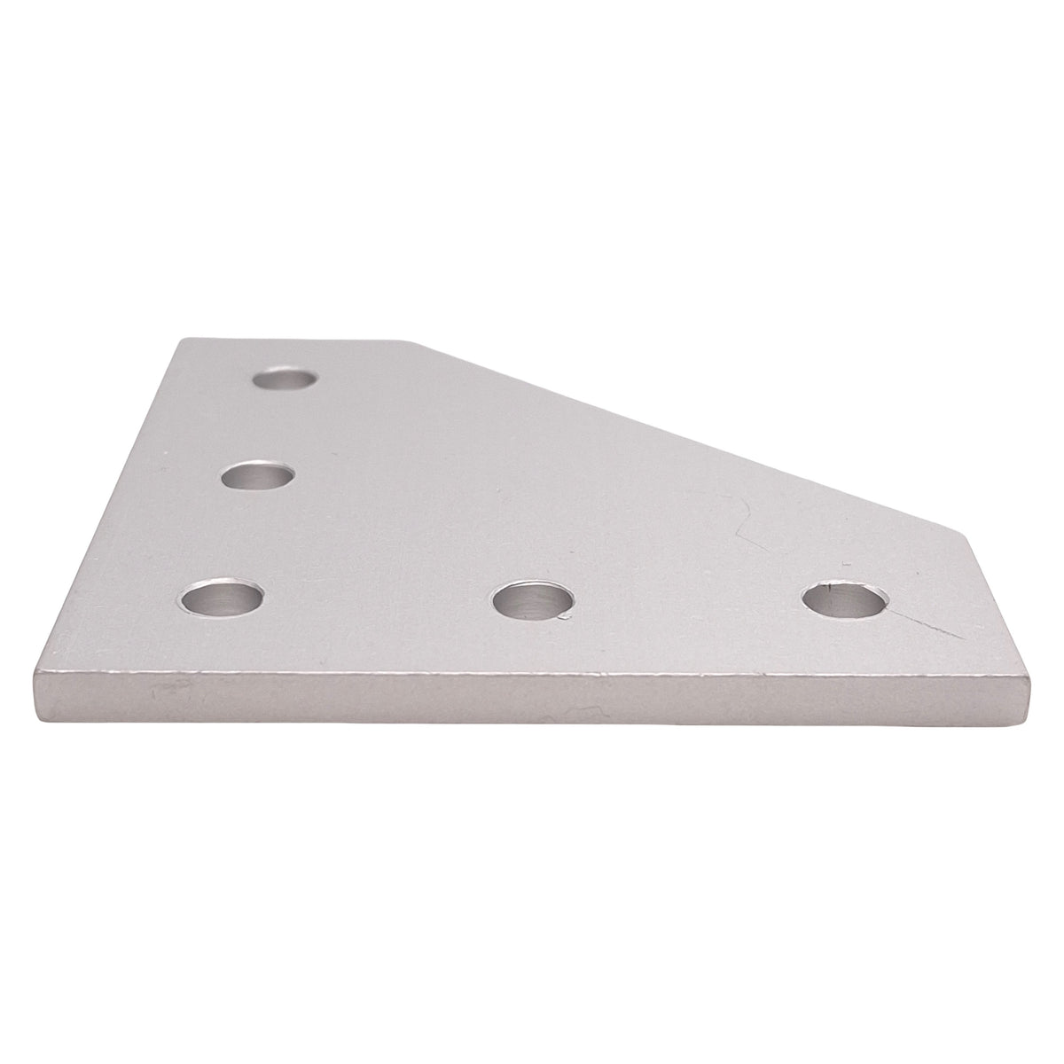 Used Lot of 5 80/20 4151 90-Degree Angled Flat Plate, 10-Series, 5-Hole, 3in x 3in