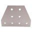 Used Lot of 4 80/20 4155 Tee Flat Plate, 10-Series, 8-Hole, 3in x 4in x 3/16in