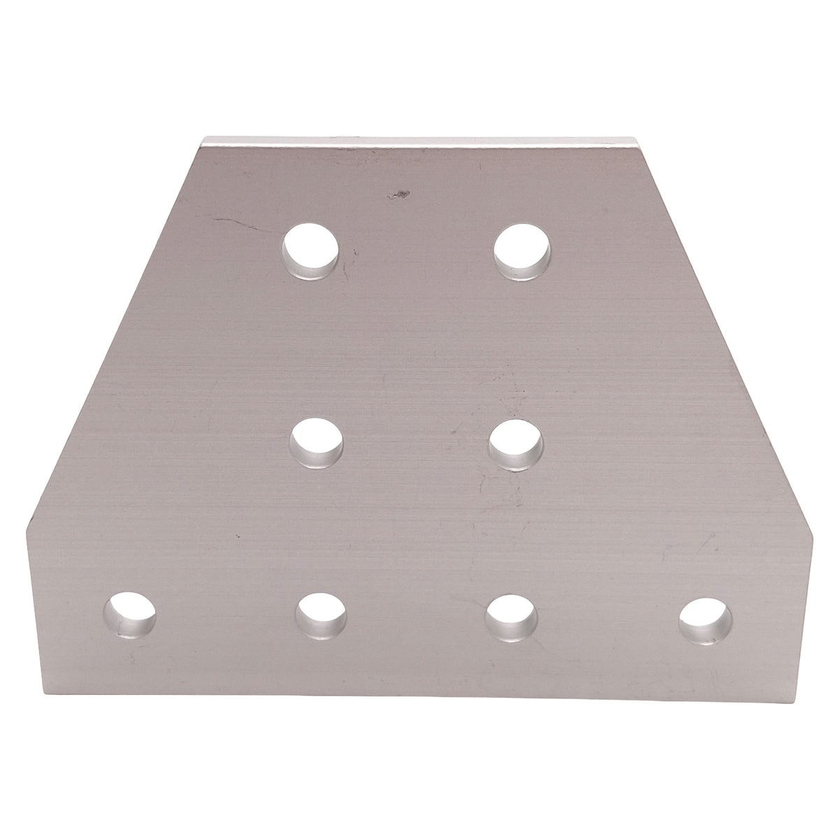 Used Lot of 4 80/20 4155 Tee Flat Plate, 10-Series, 8-Hole, 3in x 4in x 3/16in